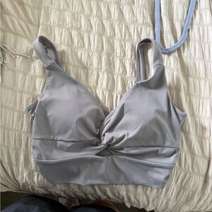 Twist Front Top in Light Gray